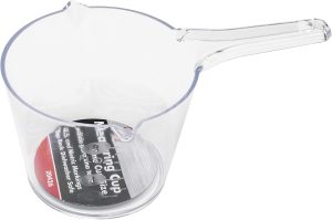Chef Craft Measuring Cup – 1 Cup Capacity – BPA-Free Clear Plastic with Dual Graduations
