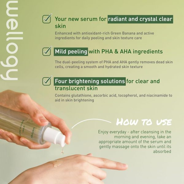 Wellogy Korean Vitamin C Serum with Niacinamide | Dark Spot Corrector & Vegan Moisturizer | Mediagate UAE & KSA